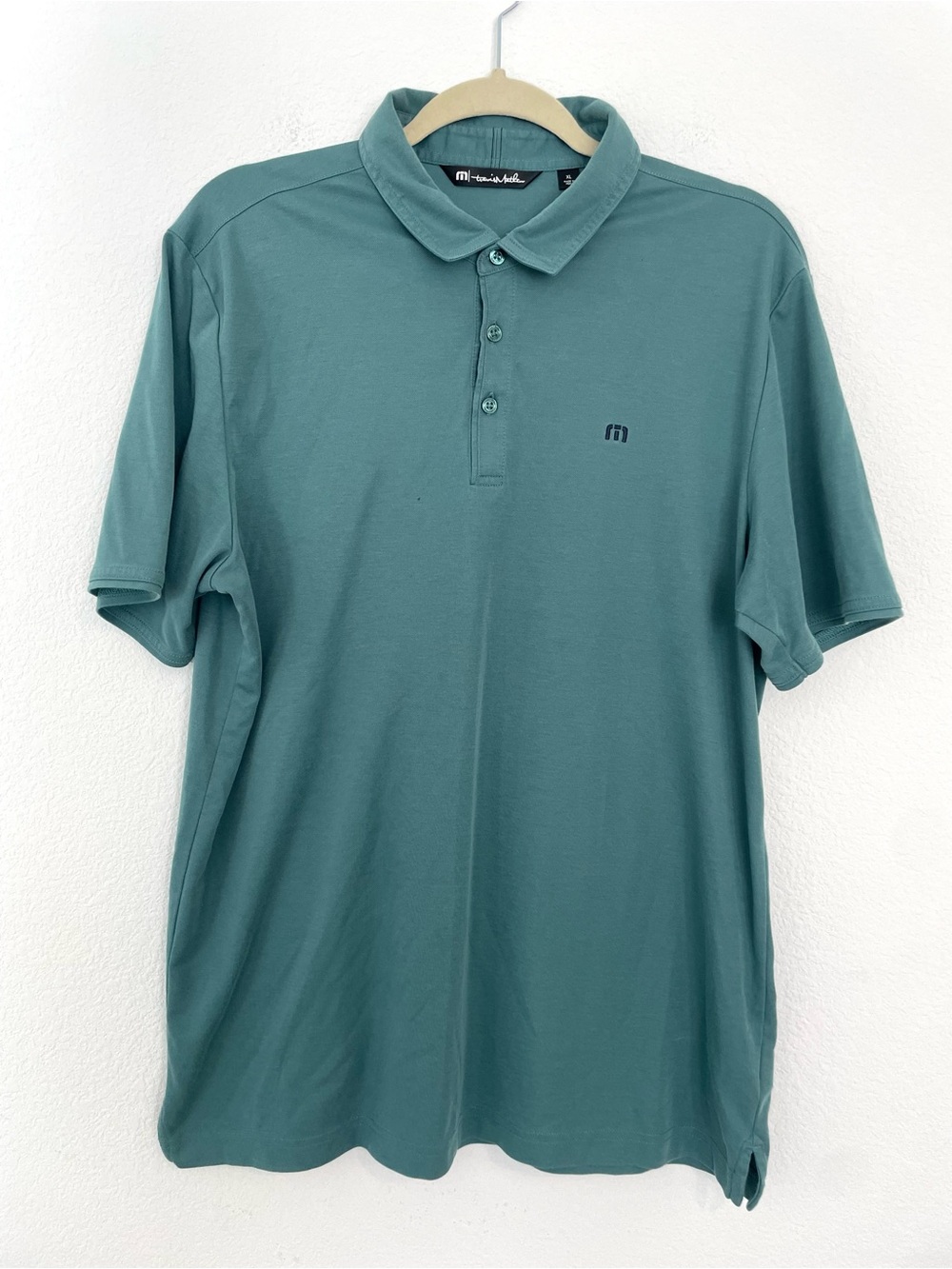 Travis Mathew Men's Seafoam Green Short Sleeve Polo